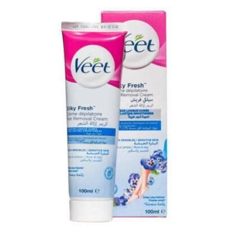 Veet Silky And Fresh Hair Removal Cream For Sensitive Skin 100g Best