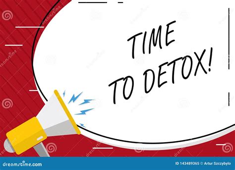 Handwriting Text Writing Time To Detox. Concept Meaning when You Purify ...