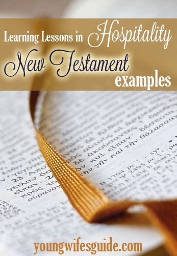 Hospitality Through The Bible New Testament