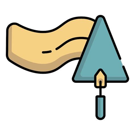 Premium Vector Trowel Color Icon Vector Isolated Symbol Illustration