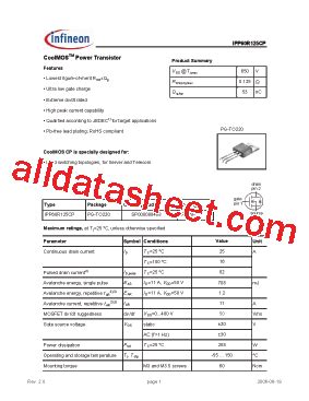 6R125P Datasheet PDF Infineon Technologies AG