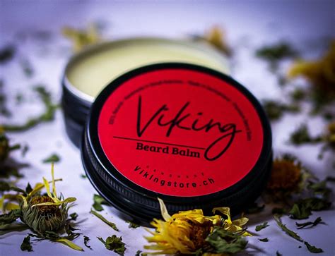 Handmade Beard Balm Viking With Organic Shea Butter Almond And Jojoba Oil Made In