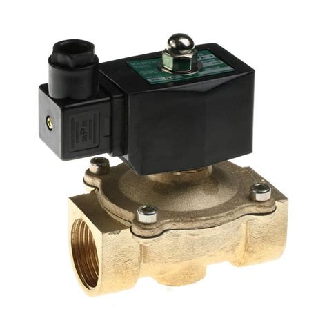 Válvula Solenoide 2 Vias Latão Rosca 3 8 Normal Fechada Bobina 24 VCC