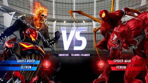 Ghost Rider Ultron Vs Spiderman Carnage Marvel Vs Capcom Infinite