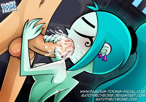 Rule 34 Batothecyborg Blowjob Blue Hair Closed Eyes Cum In Mouth Danny Phantom Drawn Hentai