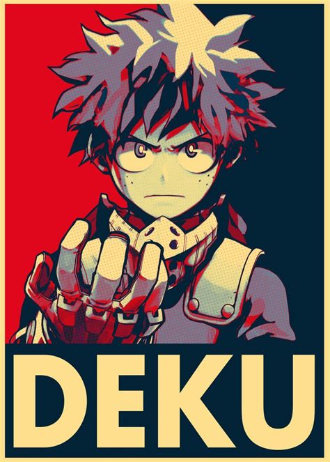 Deku Poster By Kami Sami Displate In 2022 Anime Hero Wallpaper