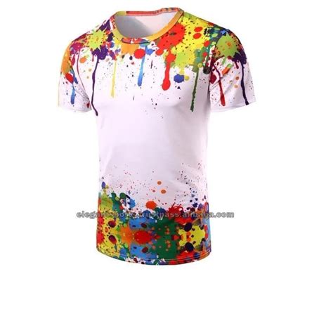 Custom Design Full Sublimation Printed T Shirt 100 Polyester Men S T Shirt Round Neck Buy