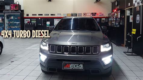 Jeep Compass Moldura Drl Seta Sequencial Led Hb H L Mpadas