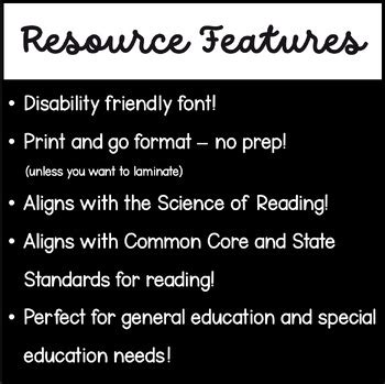 Consonant Digraph Assessment Fluency Decoding BUNDLE By Inclusion