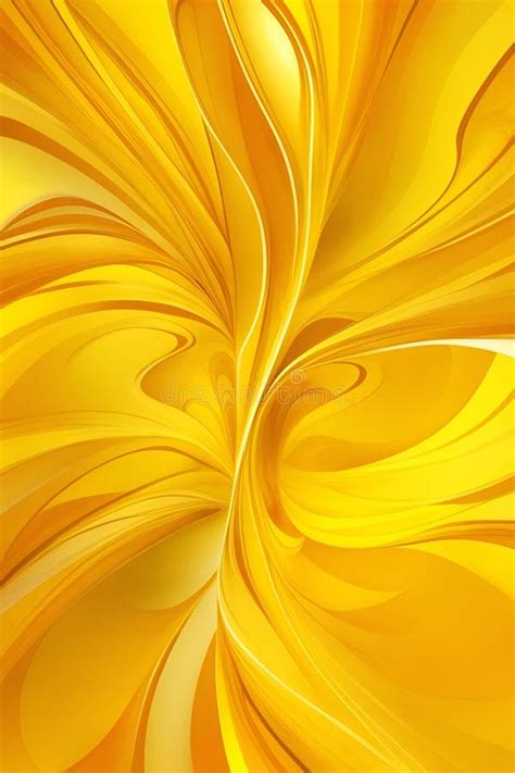 Yellow Waves Abstract Background Vertical Composition Stock