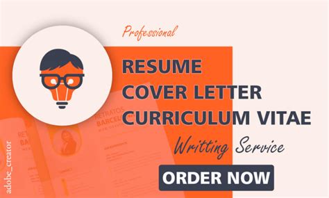 Write Edit Cv Resume Cover Letters By Adobe Creater Fiverr