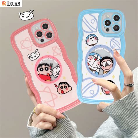 Jual Softcase Kartun Lucu Doraemon Crayon Shinchan Wavy Edge Untuk