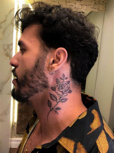 Inspira Es De Tatuagem Masculina Para O Pesco O Rose Neck Tattoo