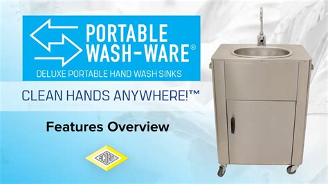 Features Overview Of Deluxe Portable Wash Ware® Hand Wash Stations By