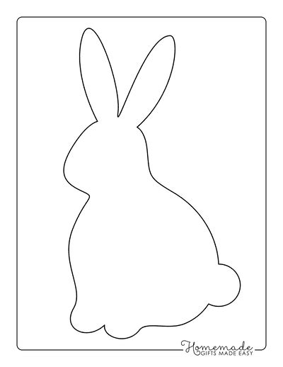 Free Printable Bunny Templates For Spring Easter Crafts Clip Art