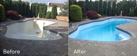 Before and After work | Pool Renovation NJ