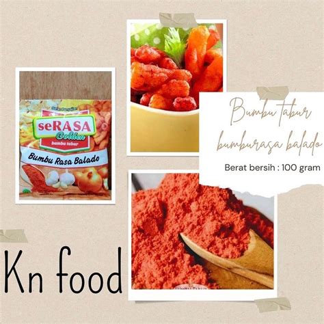 Jual Bumbu Tabur Rasa Balado Kemasan G Shopee Indonesia