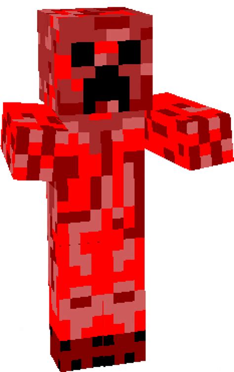 Redstone Creeper Skin Minecraft Pe Bedrock Skins