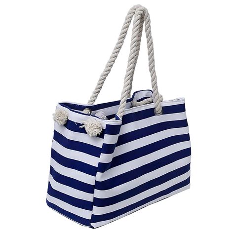 Sac De Plage Rectangulaire Bleu Clair Marinera