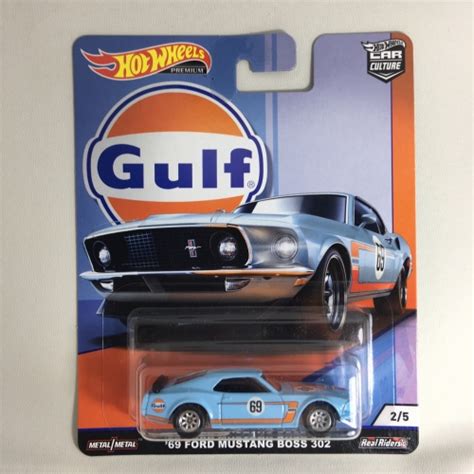 Jual Hot Wheels HotWheels 69 Ford Mustang Boss Hoss Gulf Real Riders Kota Tangerang Selatan