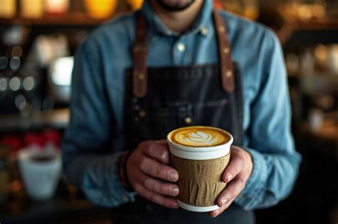 Premium Photo Man Holding Cup Of Coffee