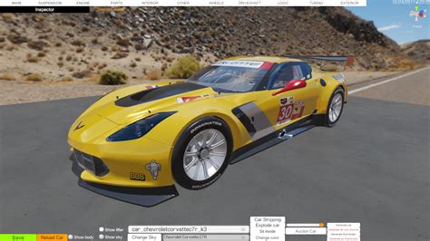 МОД ИСПРАВЛЕННЫЙ CHEVROLET CORVETTE C 7 R ДЛЯ CAR MECHANIC SIMULATOR