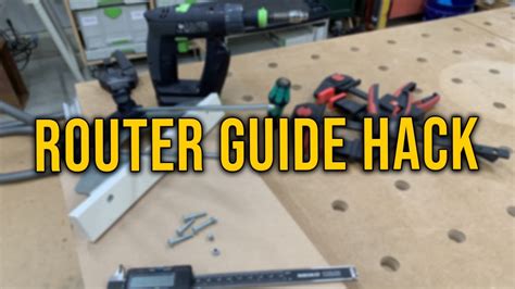 Making A Router Edge Guide Youtube