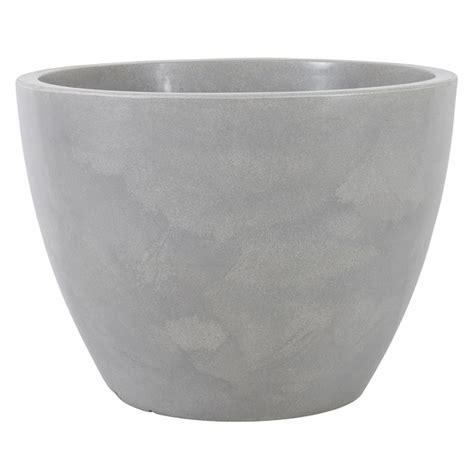 Vaso de Chão Extra Grande em Plástico 60x80cm Cimento Verona Vasart