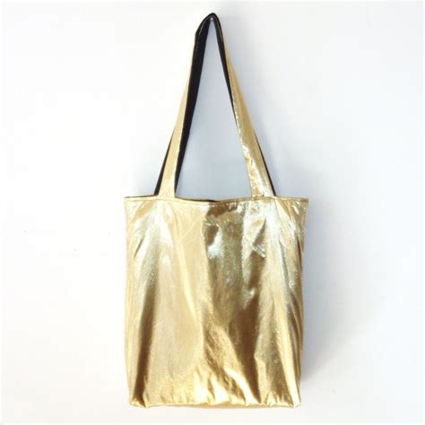 Metallic Gold Tote Bag By Lilyshih On Etsy