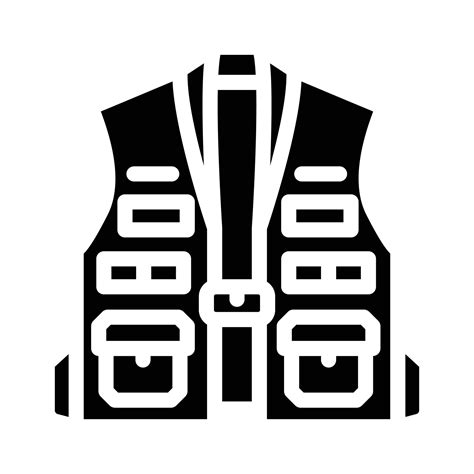 Vest Clothing Glyph Icon Vector Illustration 17562234 Vector Art At