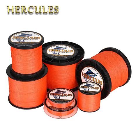 Linha De Pesca Tran Ada De 12 Fios Pe Multifilament 100m 2000m Orange10