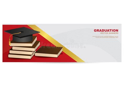 Graduation Banner Vector Illustration Decorative Background Design