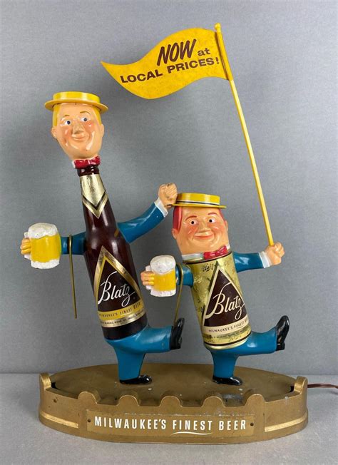 Sold At Auction Vintage Blatz Beer Dancing Guys Light Up Advertising