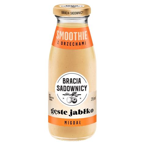 Bracia Sadownicy Smoothie z orzechami gęste jabłko migdał 215 ml