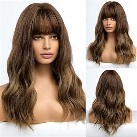 Amazon Nicene Curly Short Wavy Bob Mix Blonde Wig With Bangs For