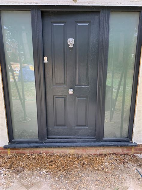 Anthracite Solidor Tenby Solid With Glazed Side Panels By Wright