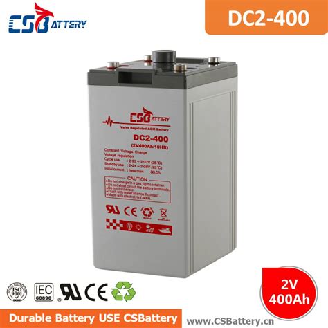 Dc2 400 2v 400ah Deep Cycle Agm Battery