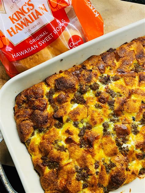 King's Hawaiian Maple Breakfast Casserole - Cooks Well With Others