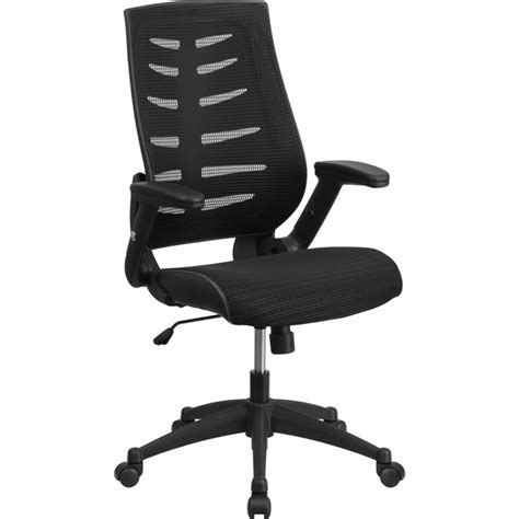 High Back Designer Black Mesh Executive Swivel Chair With Height