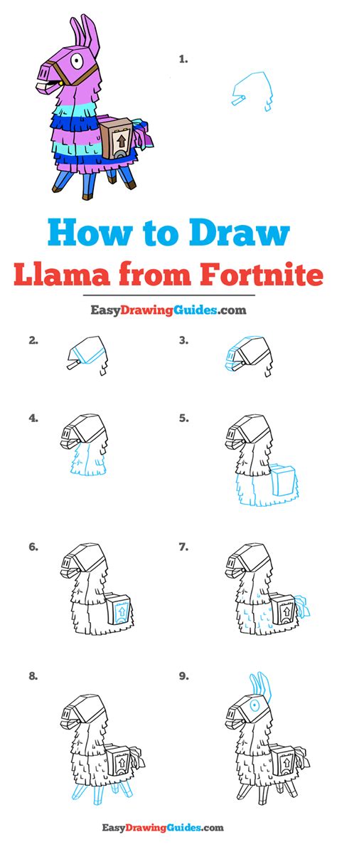 How To Draw Llama From Fortnite Really Easy Drawing Tutorial