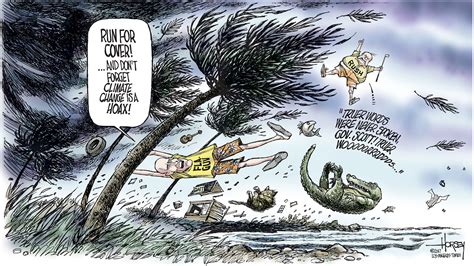 Political cartoon U.S. hurricanes climate change deniers Rush Limbaugh | The Week