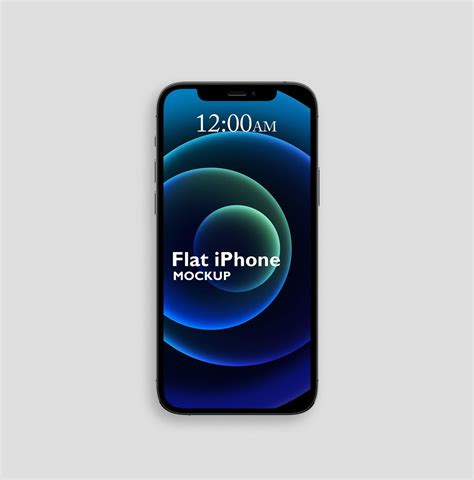 Free Flat iPhone Mockup PSD Template - Mockup Den