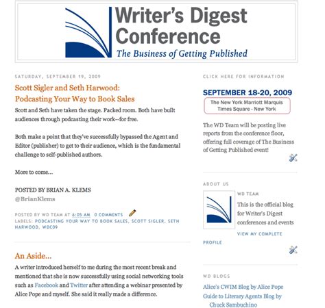 Writers Digest Conference Follow Live Here Writers Digest