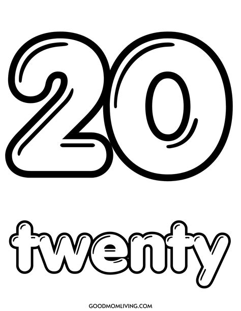 bubble number  printable number   bubble letters good mom living