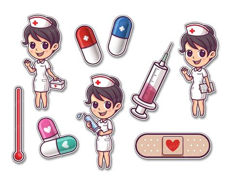 Cute Nurse and Hospital Clipart, Hospital, Female, Girl, Medicine ...