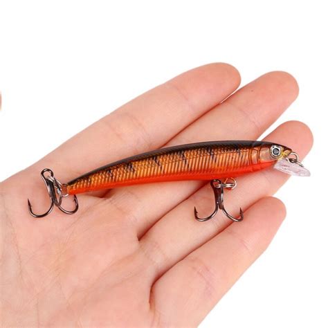 Paquete X Se Uelos Duros Pesca Deportiva Tipo Minnow Alevin Wobbler