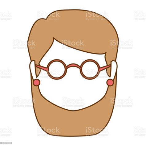 Cute Grandmother Head Avatar Character Stock Illustration Download