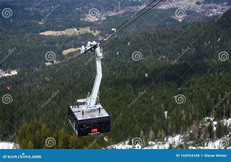 Zugspitze Germany Aug 5 2020 Glacier Cogwheel Train At Eibsee