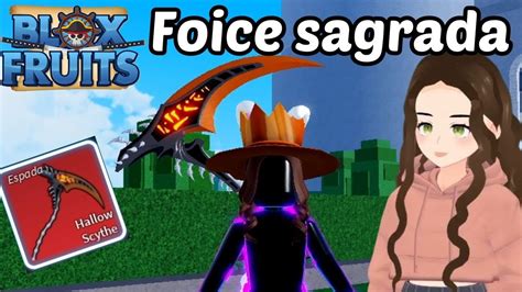 Como Consegui A Foice Sagrada Blox Fruits Roblox Youtube