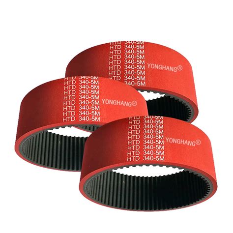 High Torque Red Rubber Coating Timing Belts Htd M M Coated Timing